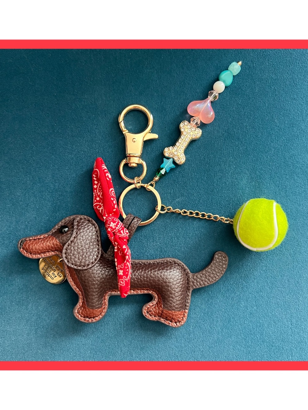 Dachshund Key/Bag Charm Chain